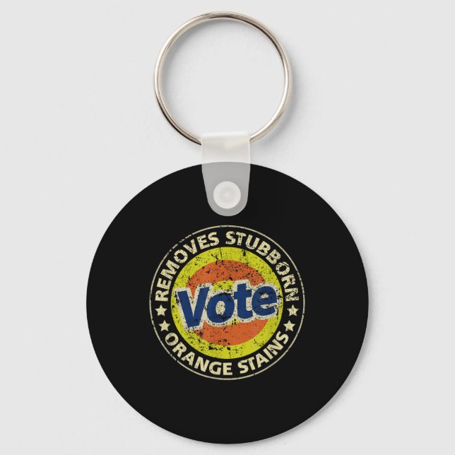 Anti-trump Vote Detergent Funny Gifts  Key Ring (Front)