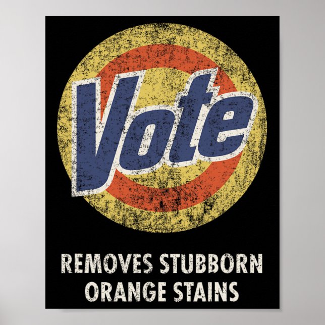 Anti-trump Vote Laundry Detergent Funny Vintage  Poster (Front)
