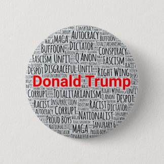 Anti-Trump Word Cloud 6 Cm Round Badge