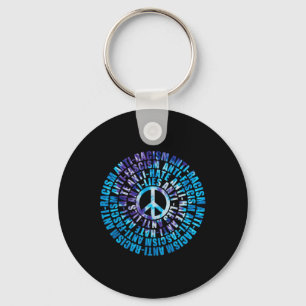 Anti Tump Racism Fascism Lies Hate Resist Democrat Key Ring