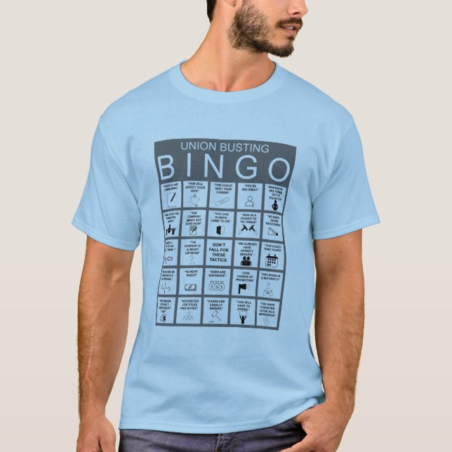 Anti Union Bingo T-Shirt (Front)