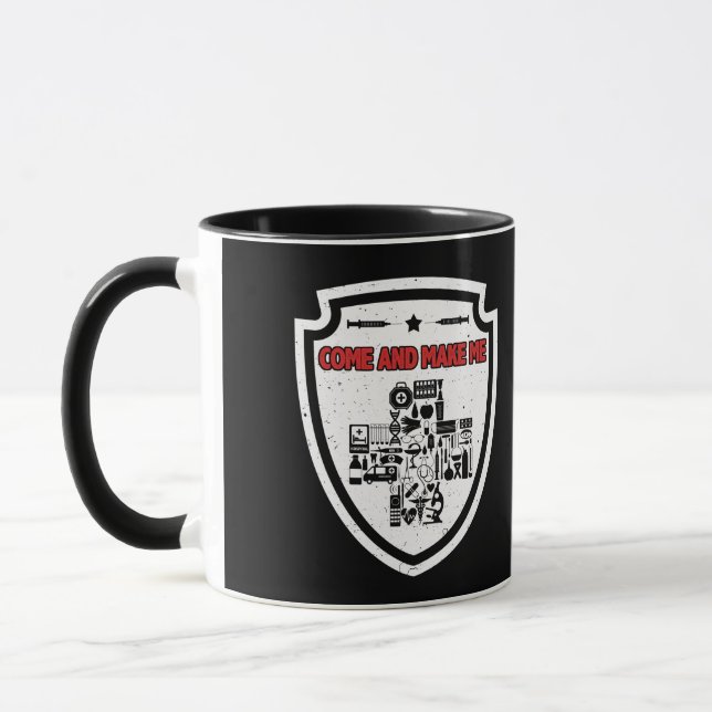 Anti Vaccine Mandate Come Make Me No Forced Vax Mug (Left)