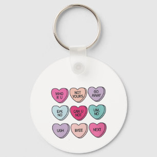 Anti Valentine’s Day Funny Single Awareness  Key Ring