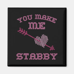 Anti Valentine Ugly Valentines Day Feeling Stabby  Magnet