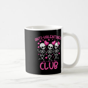 Anti-valentines Club Funny Skeletons Dancing  Coffee Mug