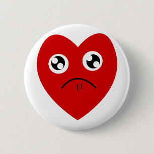 anti valentines day 6 cm round badge