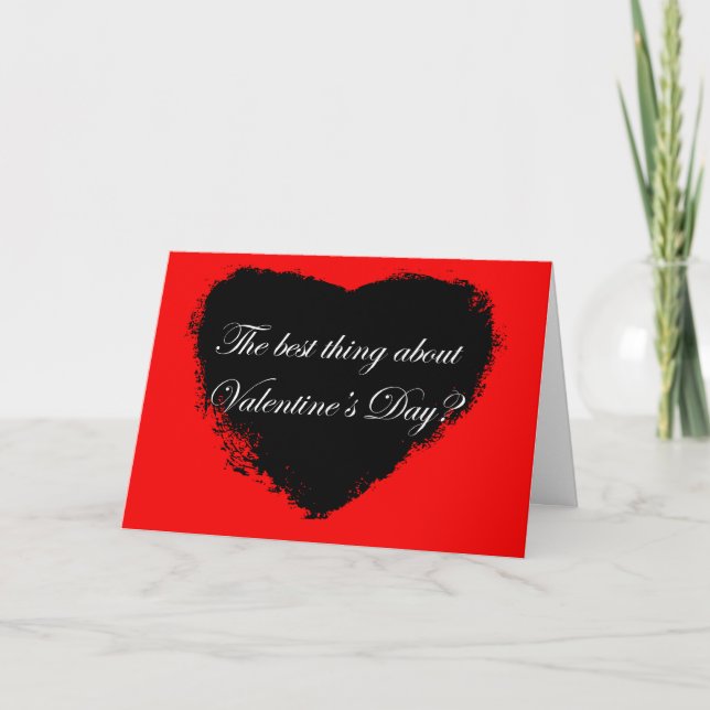 Anti-Valentine's Day Card (Front)