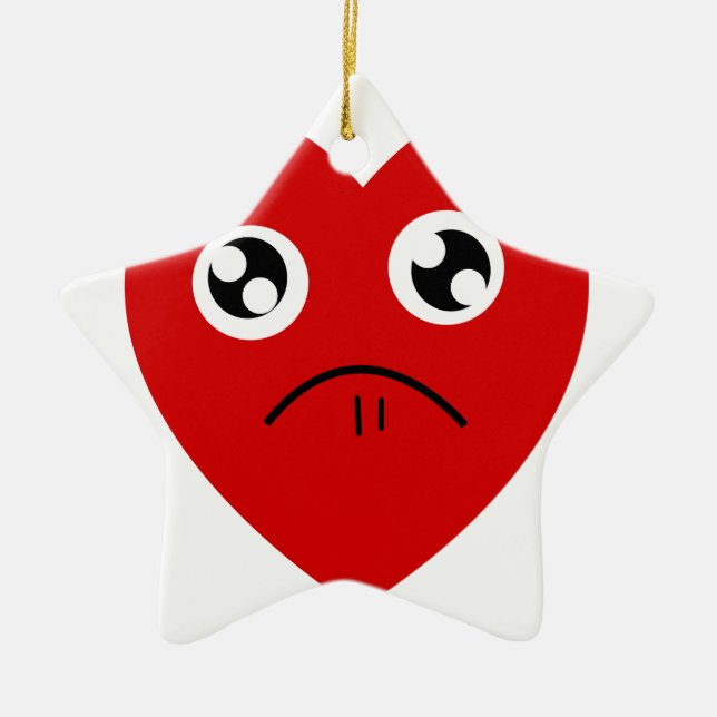 anti valentines day ceramic tree decoration (Front)