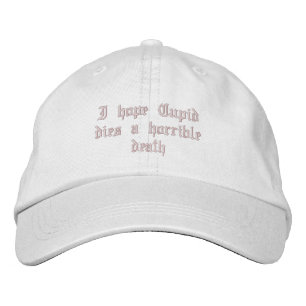 Anti Valentine's Day Embroidered Hat