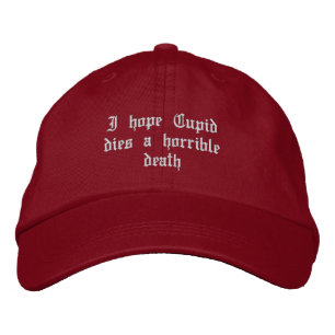 Anti Valentine's Day Embroidered Hat