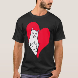 Anti Valentine's Day Heart Cat Cute kitten Cats T-Shirt