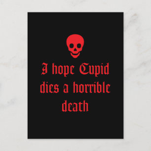 Anti Valentine's Day Holiday Postcard