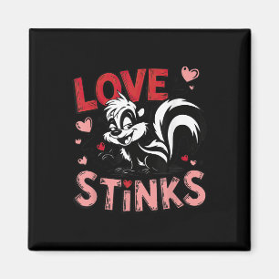 Anti Valentines Day Love Stinks Cute Skunk Tee Magnet