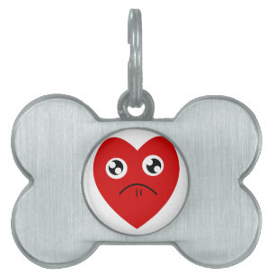 anti valentines day pet ID tag