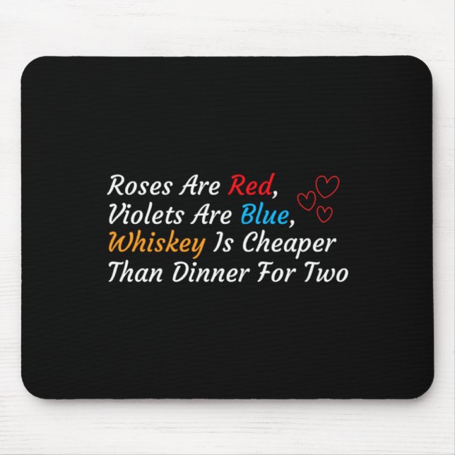 Anti Valentines Day Valentines Drink Anti Valenti  Mouse Pad (Front)