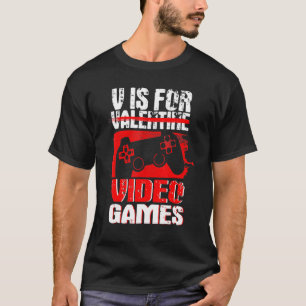 Anti Valentines Day Video Games Gamer Boys  Men T-Shirt