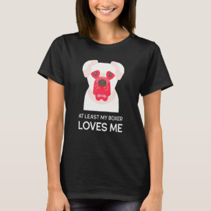 Anti Valentines Design For Single Boxer Dog T-Shirt