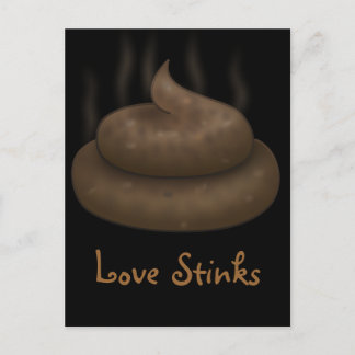 Anti-Valentines: Love is just a bunch of crap Holiday Postcard