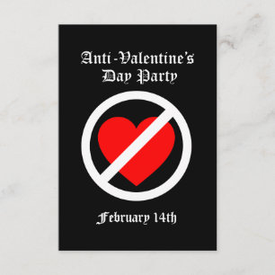 Anti-Valentines Party Invitation