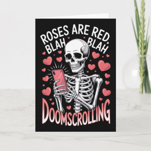 Anti Valentines Roses Are Red Blah Doomscrolling S Card