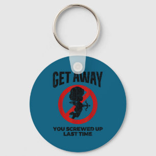Anti Valentines Sarcastic Cud Quote Funny Gift  Key Ring
