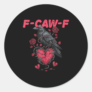 Anti Valentins Day Funny Valentines Retro Valentin Classic Round Sticker