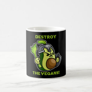 Anti Vegan Avocado Knight Coffee Mug