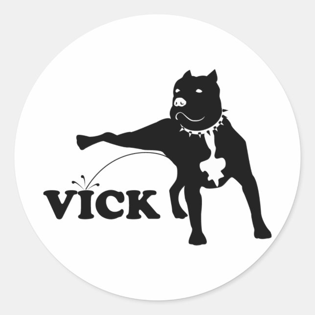 Anti-Vick Classic Round Sticker (Front)
