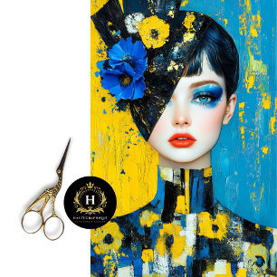 Anti War Art Ukraine Peace & Unity Decoupage Tissue Paper