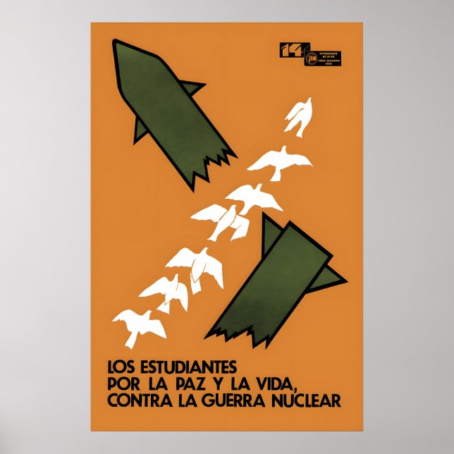 Anti-war Poster Students against nuclear war (in (Front)
