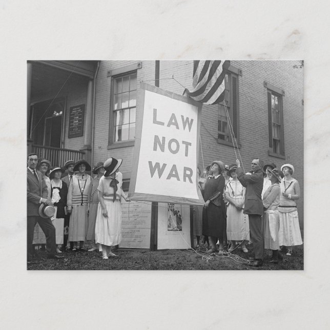 Anti-War Rally, 1920s Postcard (Front)