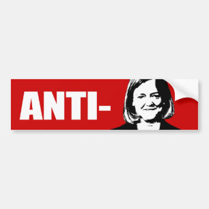ANTI-WHITMAN / ANTI-MEG WHITMAN BUMPER STICKER