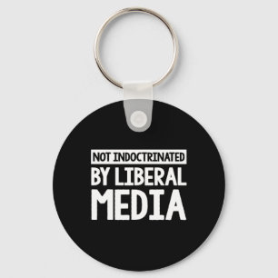 Anti Woke American Flag Conservative Republican 1 Key Ring
