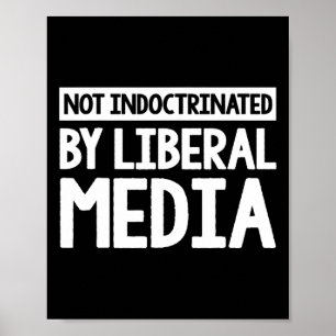 Anti Woke American Flag Conservative Republican 1 Poster