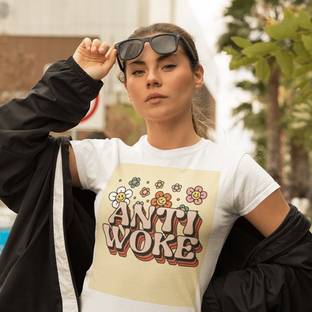 ANTI WOKE T-SHIRTS RETRO STYLE TEES (Creator Uploaded)