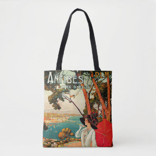 Antibes Cote D'Azur Tote Bag