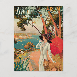 Antibes France Vintage Travel Advertisement Postcard