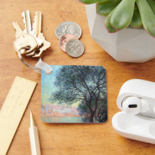 Antibes in the Morning by Claude Monet Key Ring