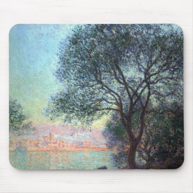 Antibes in the Morning by Claude Monet Mouse Pad (Front)