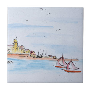 Antibes on the Mediterranean, France Tile