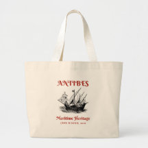 Antibes Sailing Canvas Tote Bag - Luxury Resort