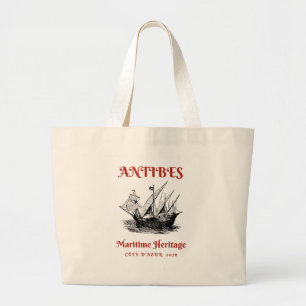 Antibes Sailing Canvas Tote Bag - Luxury Resort