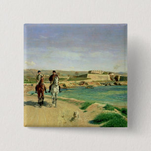 Antibes, the Horse Ride, 1868 15 Cm Square Badge