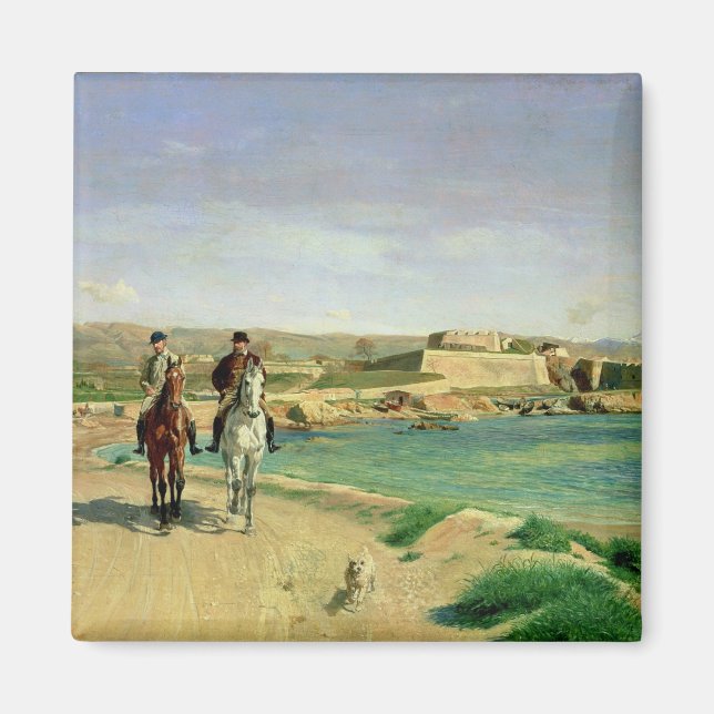 Antibes, the Horse Ride, 1868 Magnet (Front)