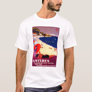 Antibes Vintage PosterEurope T-Shirt
