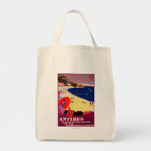 Antibes Vintage PosterEurope Tote Bag