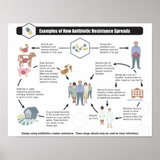 Antibiotic Resistance Health Wellness poster