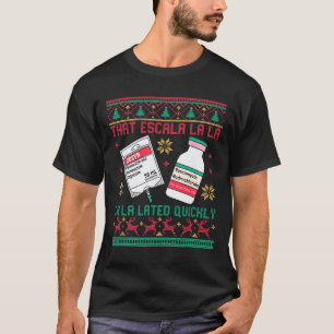 Antibiotic Ugly Christmas Icu Nurse Er Emergency D T-Shirt