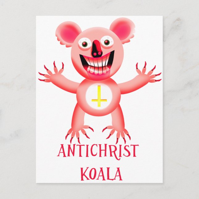 ANTICHRIST KOALA POSTCARD (Front)