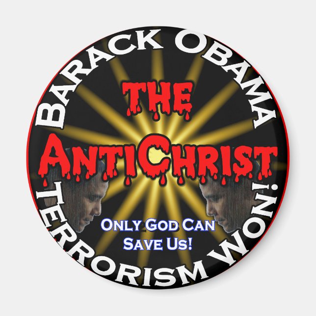 AntiChrist Obama God Magnet (Front)